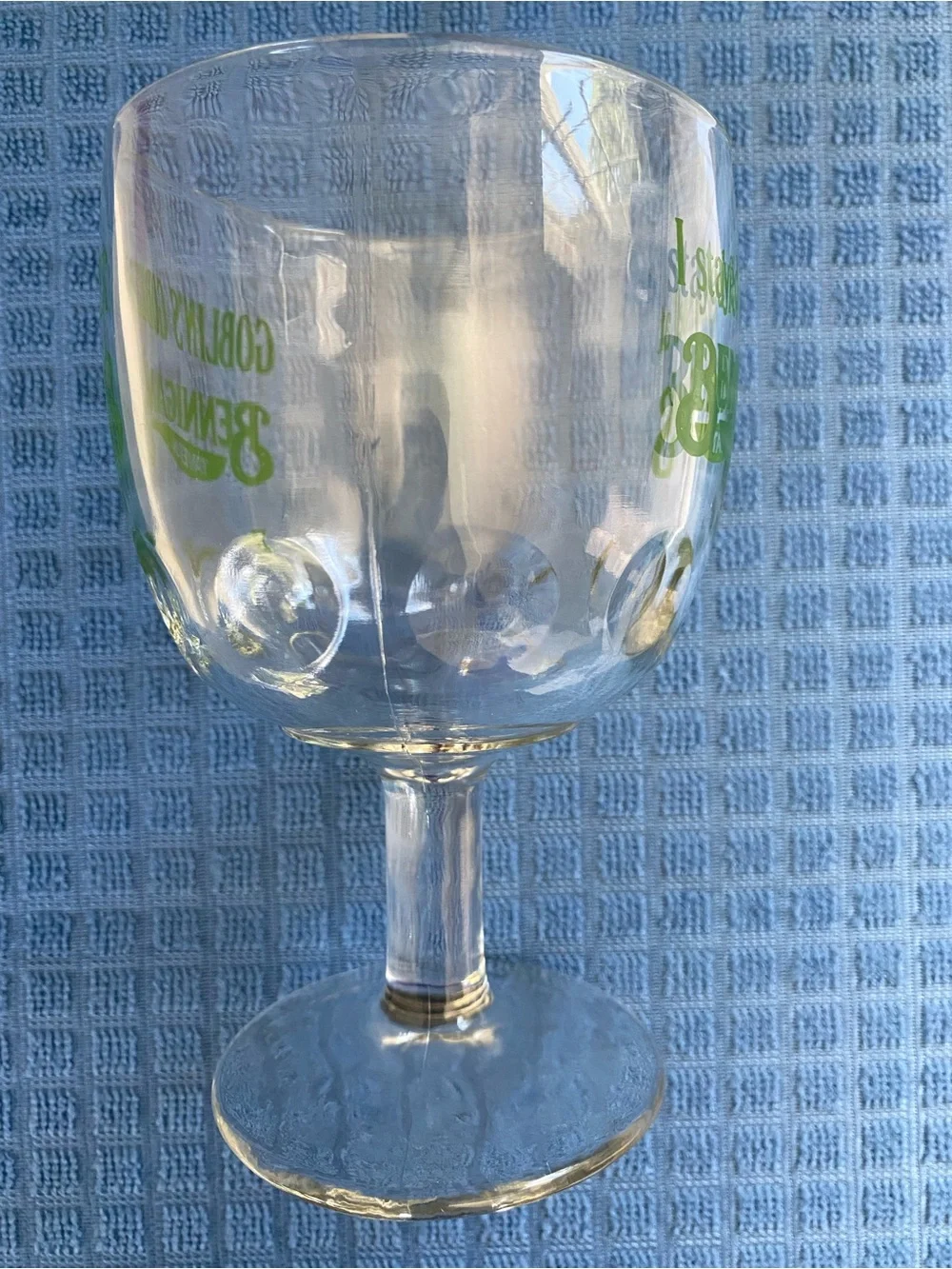 Vintage Bennigan’s Tavern Goblin’s Goblet 18 Oz Glass 6” Tall
